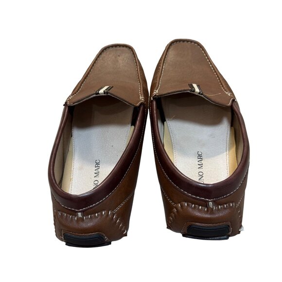 Bruno Marc Driving Moccasins Loafers Mens 13 Brown Slip On Shoes Italian Style - Picture 7 of 15